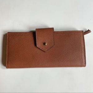 Madewell brown post wallet